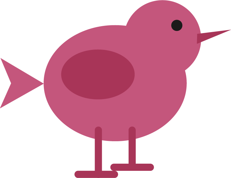 Pink Bird Icon